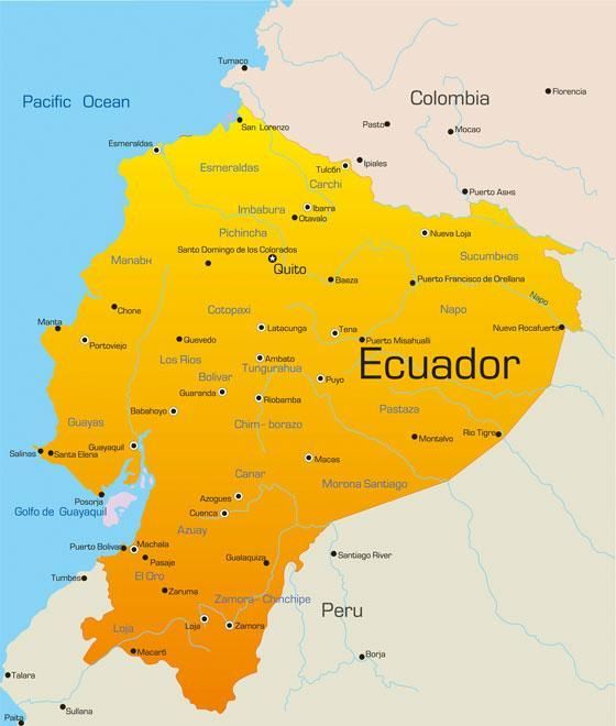 Map of Ecuador